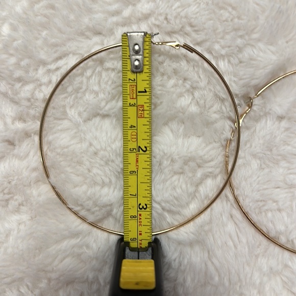 A New Day Large Gold Hoop Earrings NWOT - Picture 2 of 4